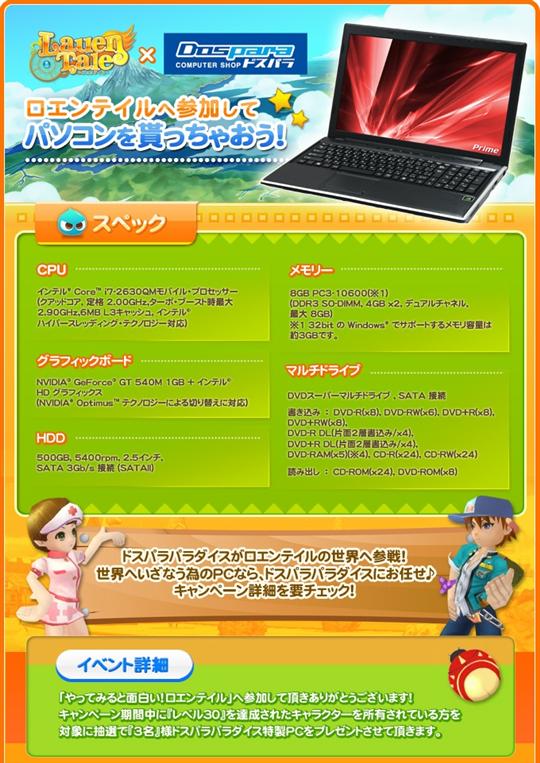 ロエンテイルキャンペーン