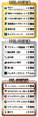 バレンタインスペシャル課金キャンペーン配布アイテム